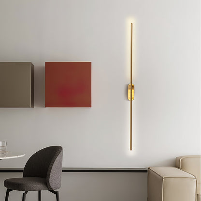 Stick-Shaped Metal Wall Sconce, Dimmable LED