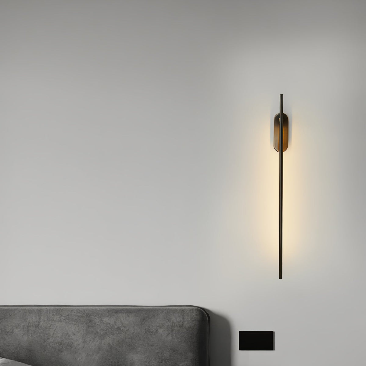 Stick-Shaped Metal Wall Sconce, Dimmable LED