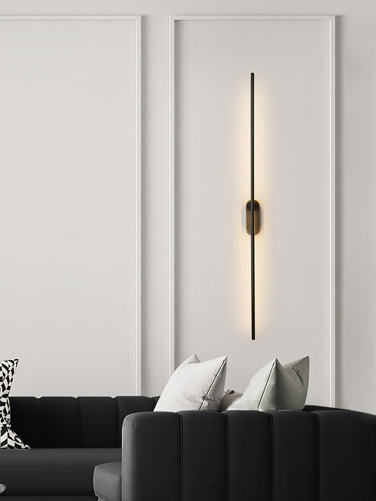 Stick-Shaped Metal Wall Sconce, Dimmable LED