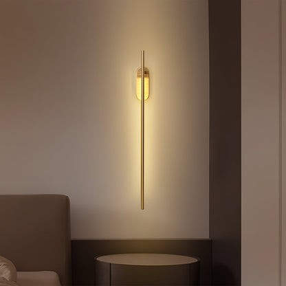 Stick-Shaped Metal Wall Sconce, Dimmable LED