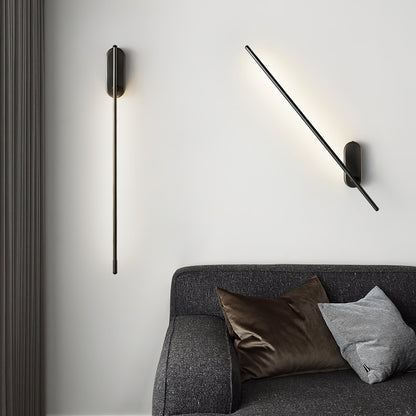 Stick-Shaped Metal Wall Sconce, Dimmable LED