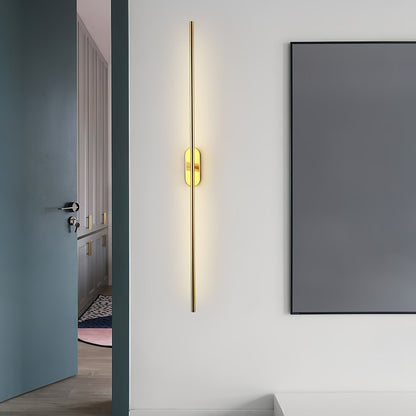 Stick-Shaped Metal Wall Sconce, Dimmable LED