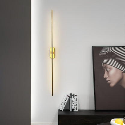 Stick-Shaped Metal Wall Sconce, Dimmable LED