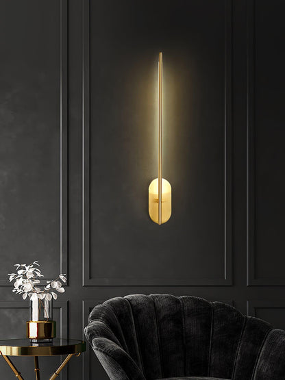 Stick-Shaped Metal Wall Sconce, Dimmable LED