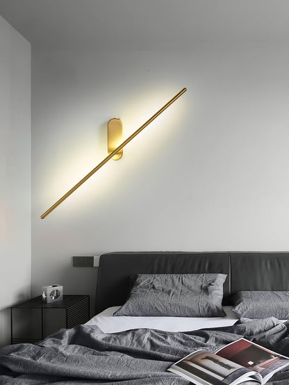 Stick-Shaped Metal Wall Sconce, Dimmable LED