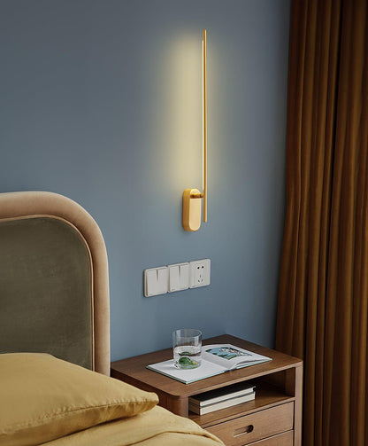 Stick-Shaped Metal Wall Sconce, Dimmable LED
