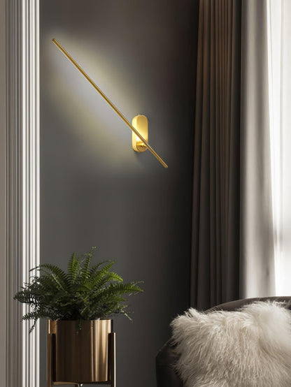 Stick-Shaped Metal Wall Sconce, Dimmable LED
