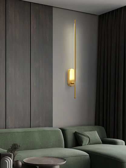 Stick-Shaped Metal Wall Sconce, Dimmable LED