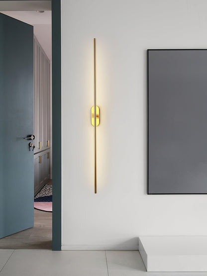 Stick-Shaped Metal Wall Sconce, Dimmable LED