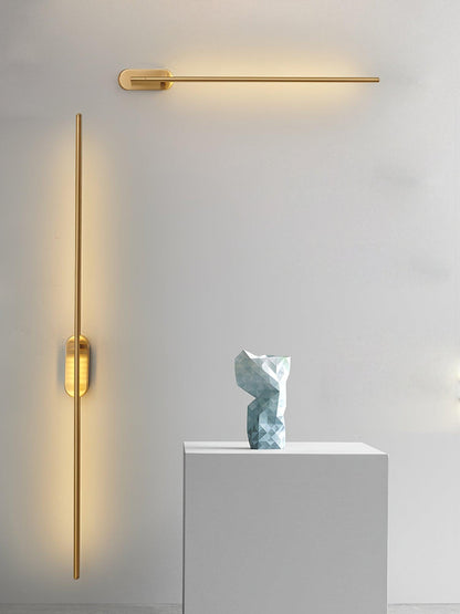 Stick-Shaped Metal Wall Sconce, Dimmable LED