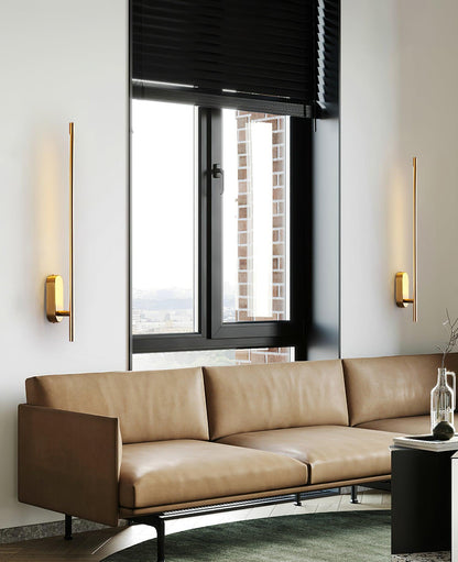 Stick-Shaped Metal Wall Sconce, Dimmable LED