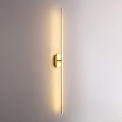 Stick-Shaped Metal Wall Sconce, Dimmable LED