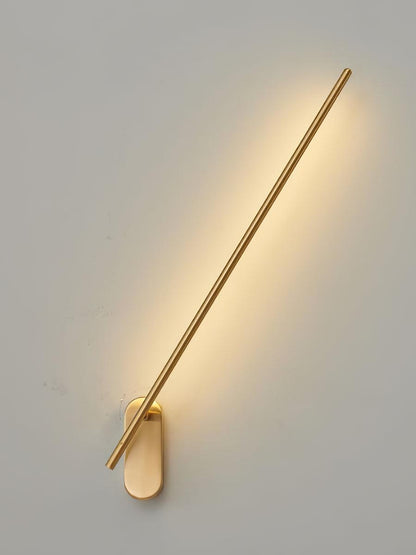 Stick-Shaped Metal Wall Sconce, Dimmable LED