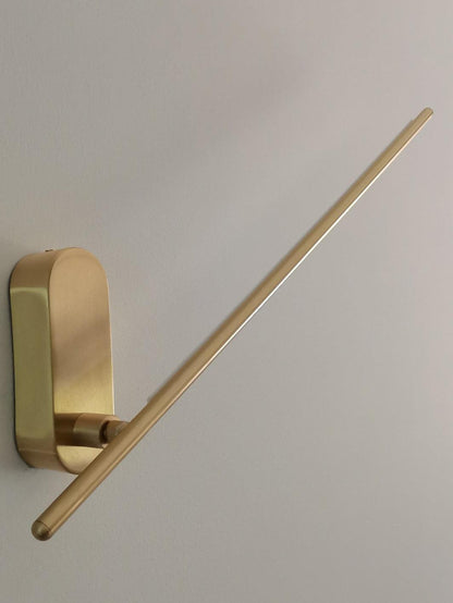 Stick-Shaped Metal Wall Sconce, Dimmable LED