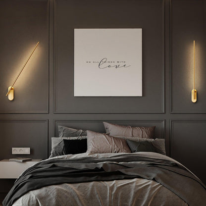 Stick-Shaped Metal Wall Sconce, Dimmable LED