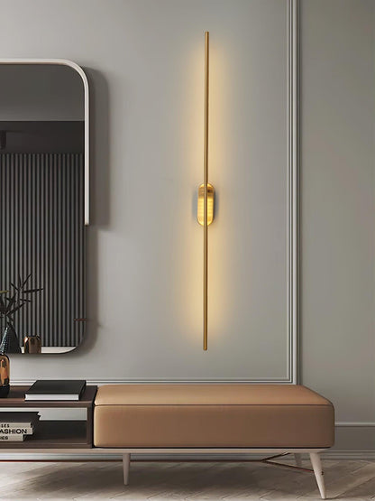 Stick-Shaped Metal Wall Sconce, Dimmable LED