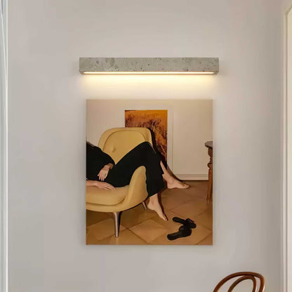 Travertine LED Wall Light with Adjustable Brightness — lifestyle view