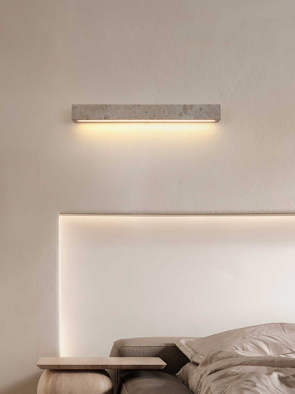 Travertine LED Wall Light with Adjustable Brightness — alternate angle