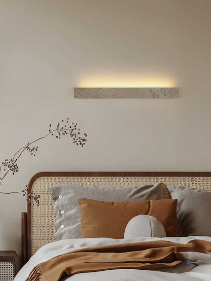 Travertine LED Wall Light with Adjustable Brightness