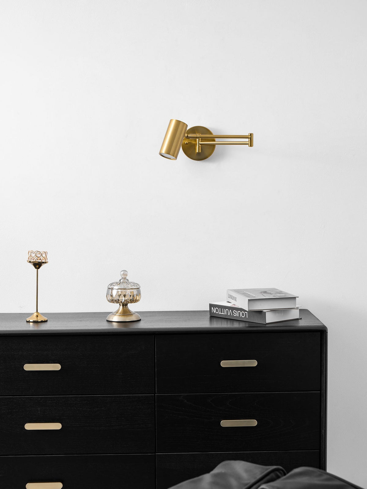 Swing Arm Wall Sconce with LED Light