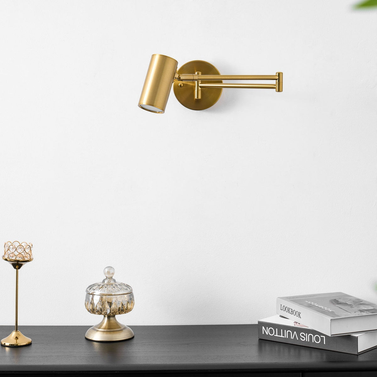 Swing Arm Wall Sconce with LED Light