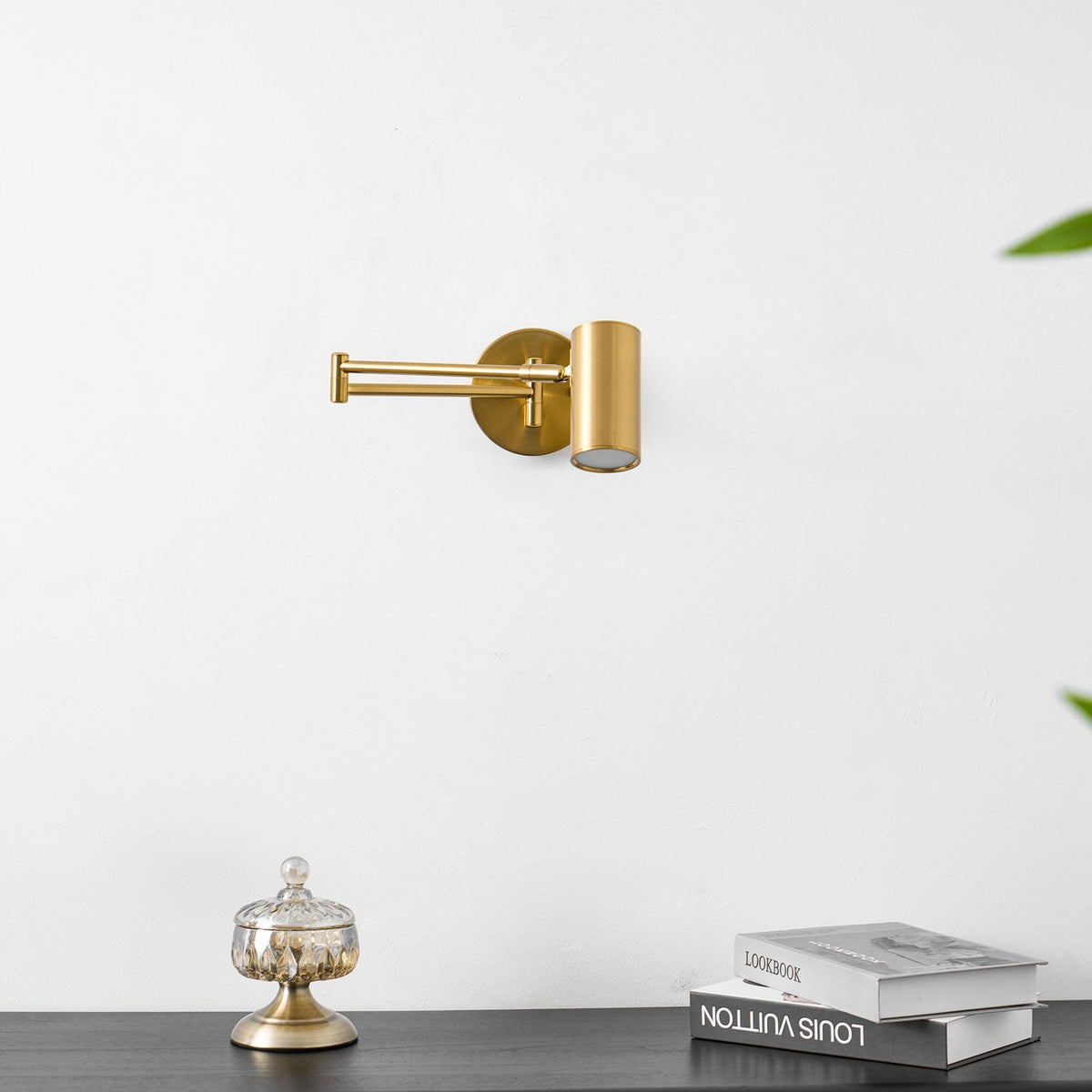 Swing Arm Wall Sconce with LED Light