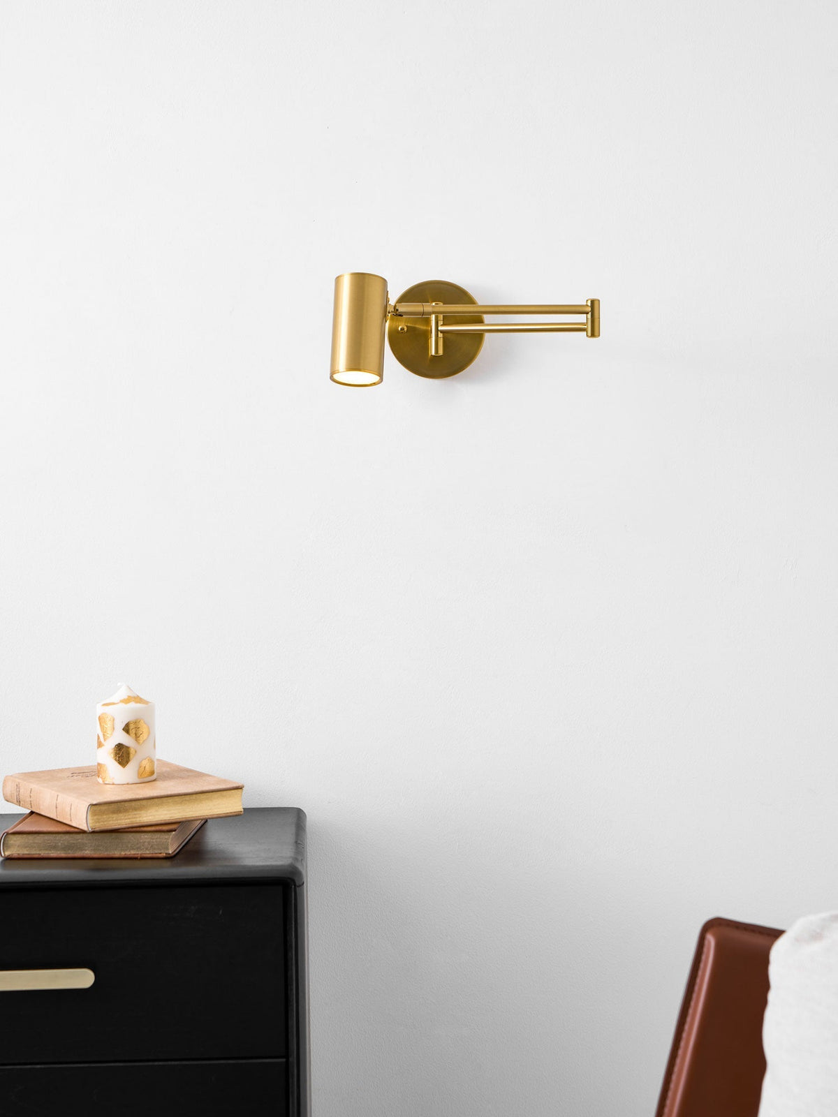 Swing Arm Wall Sconce with LED Light