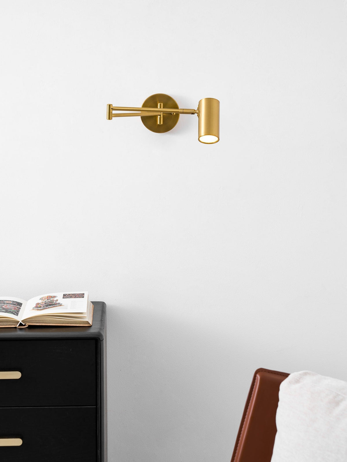 Swing Arm Wall Sconce with LED Light