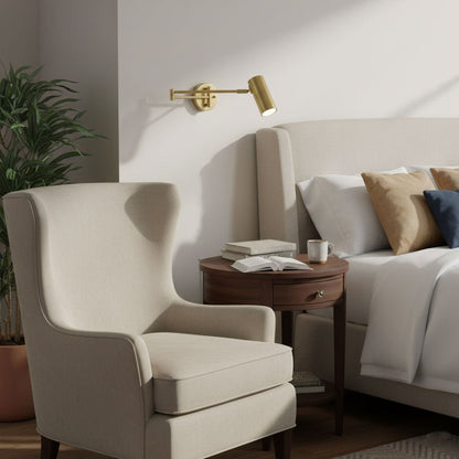Swing Arm Wall Sconce with LED Light
