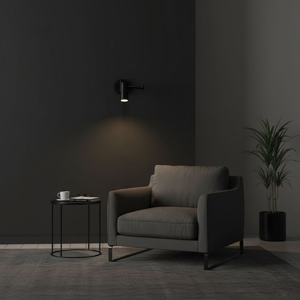 Swing Arm Wall Sconce with LED Light