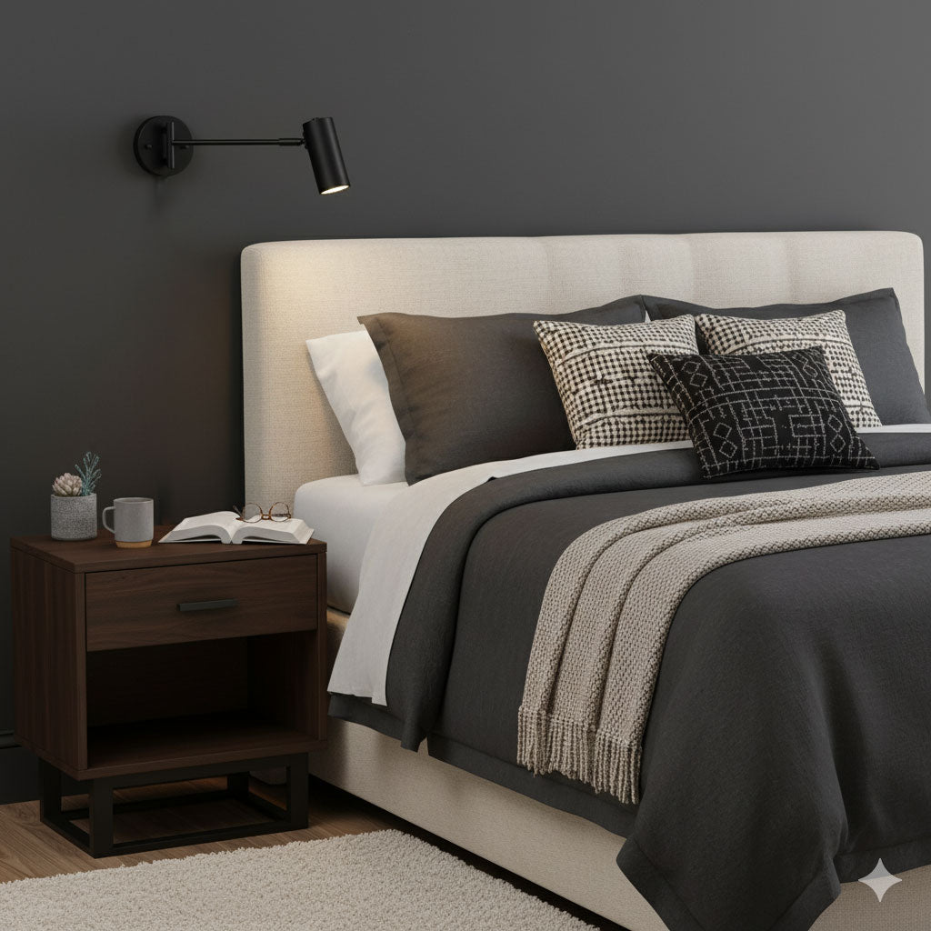 Swing Arm Wall Sconce with LED Light