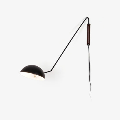 Swing Dome Wall Light, Adjustable Angle — front view