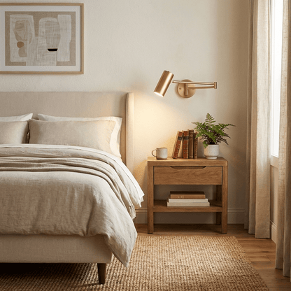 Swing Arm Wall Sconce with LED Light