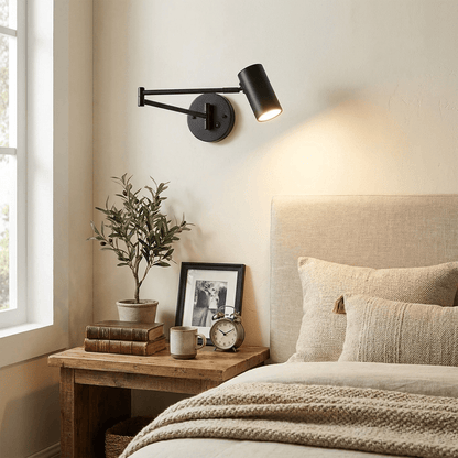 Swing Arm Wall Sconce with LED Light