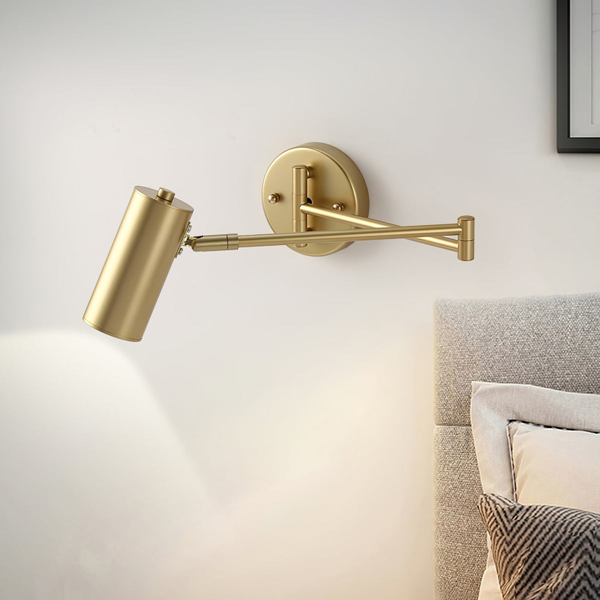 Swing Arm Wall Sconce with LED Light