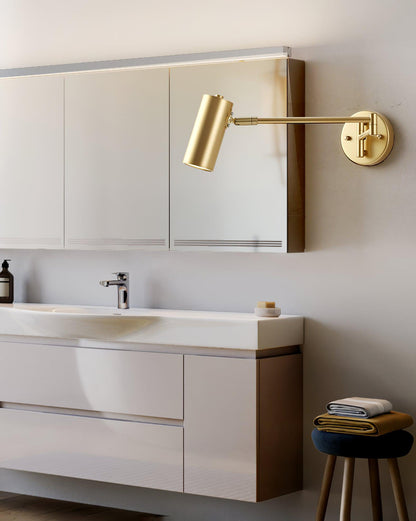 Swing Arm Wall Sconce with LED Light