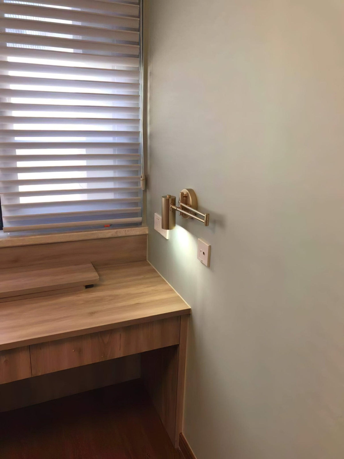 Swing Arm Wall Sconce with LED Light