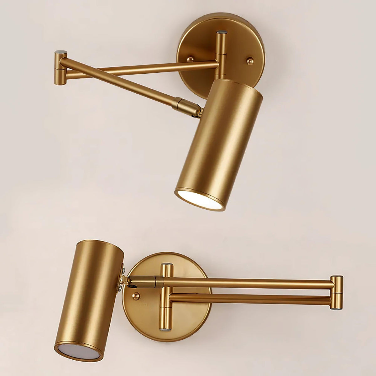 Swing Arm Wall Sconce with LED Light