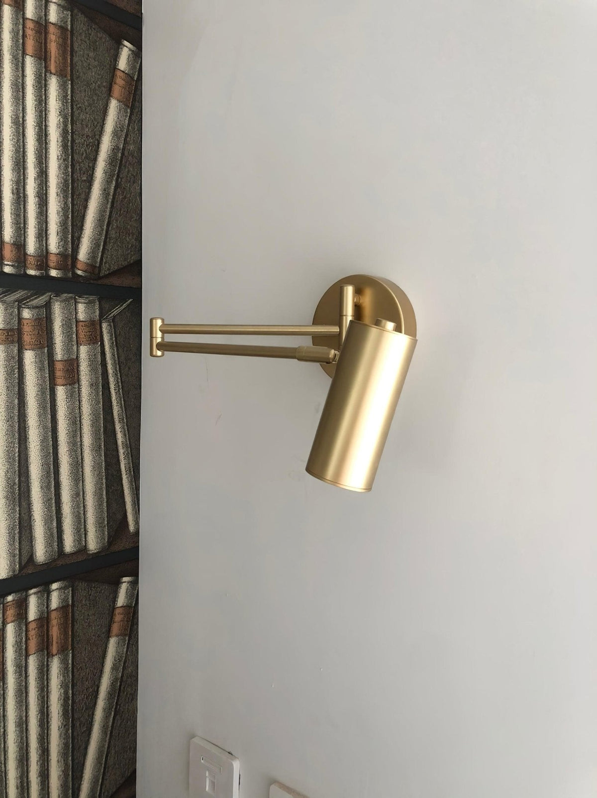 Swing Arm Wall Sconce with LED Light