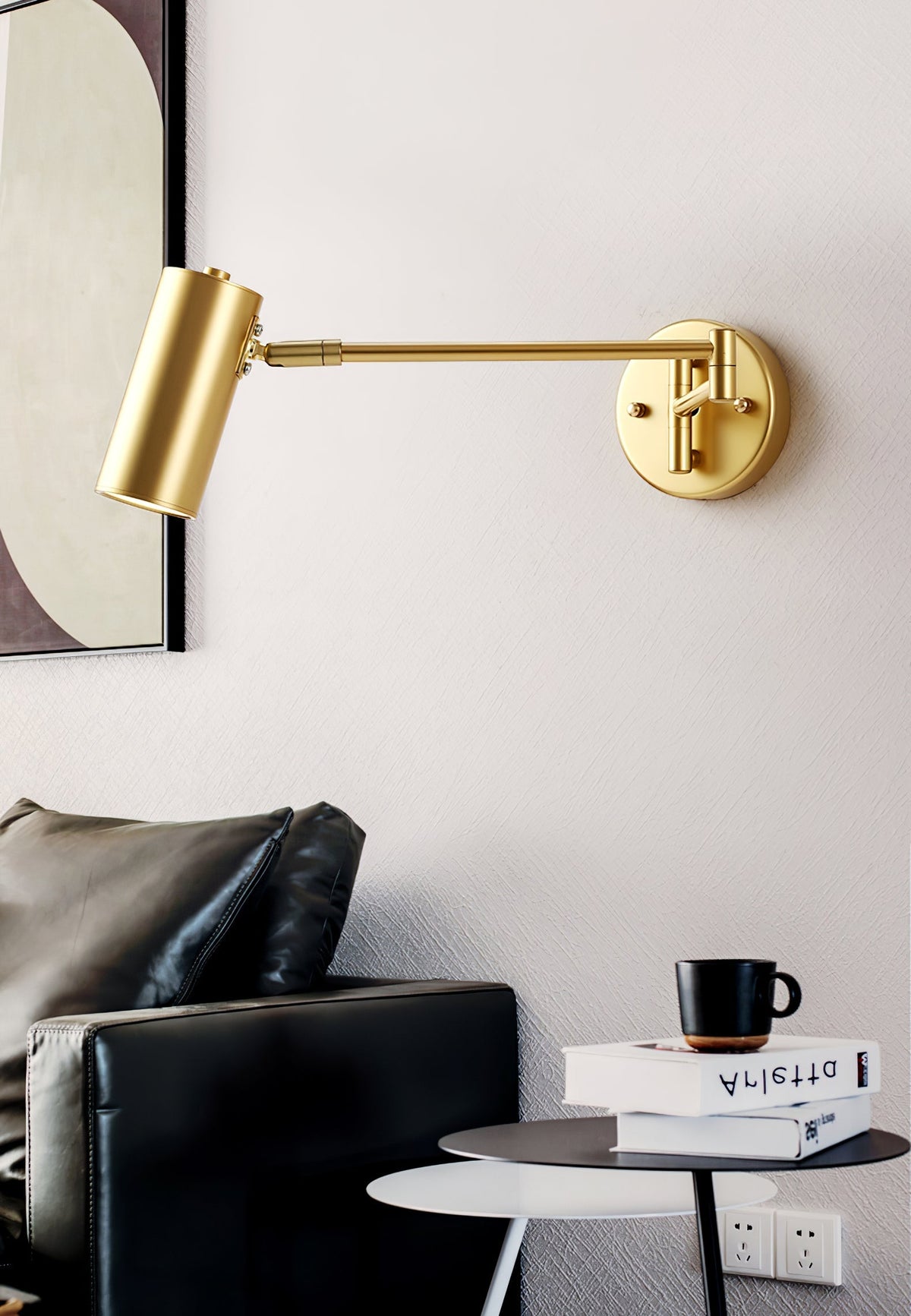 Swing Arm Wall Sconce with LED Light