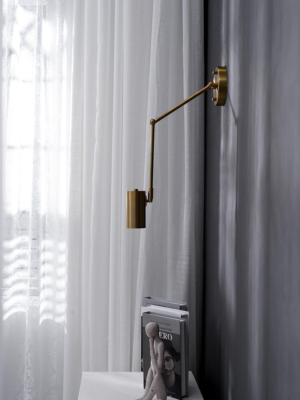 Swing Arm Wall Sconce with LED Light