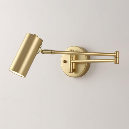 Swing Arm Wall Sconce with LED Light — front view