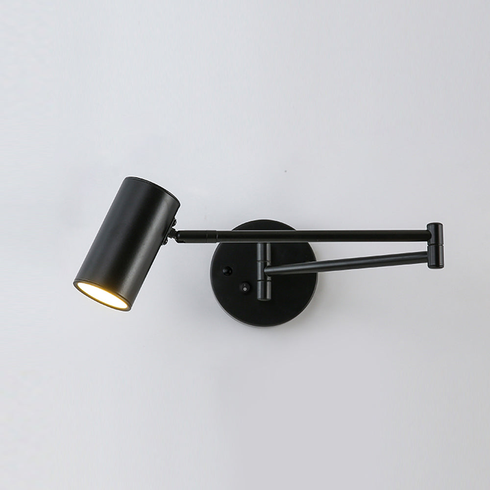 Swing Arm Wall Sconce with LED Light — lifestyle view