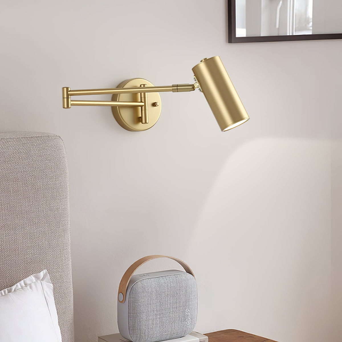 Swing Arm Wall Sconce with LED Light