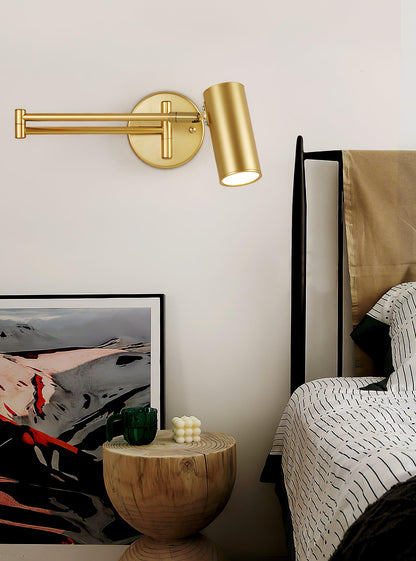 Swing Arm Wall Sconce with LED Light
