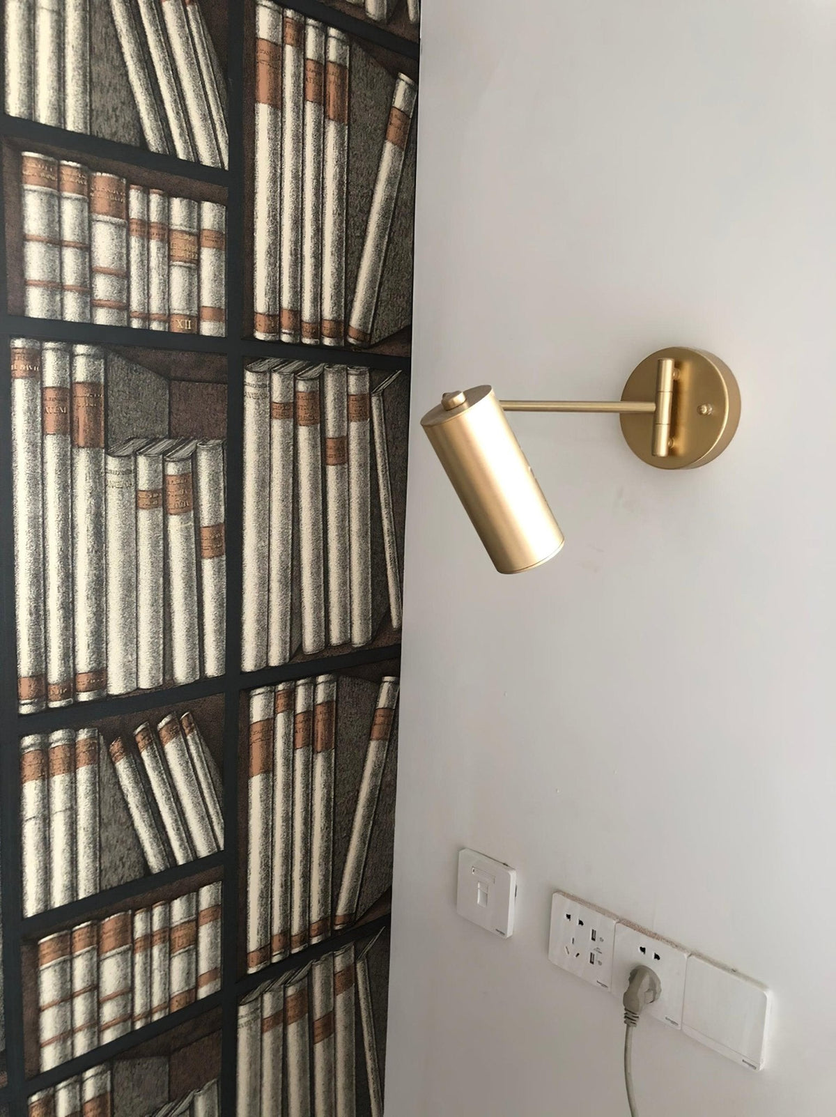 Swing Arm Wall Sconce with LED Light