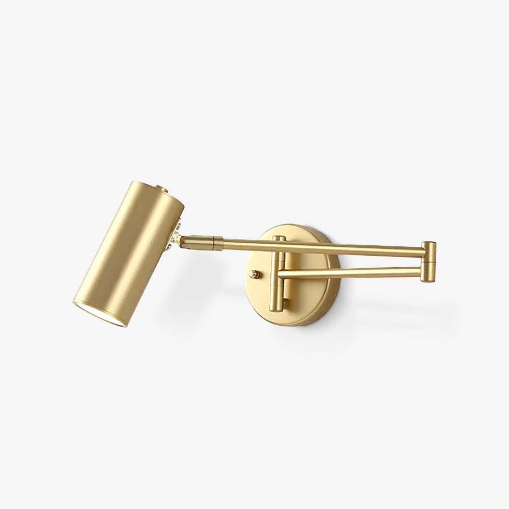 Swing Arm Wall Sconce with LED Light — front view