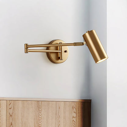 Swing Arm Wall Sconce with LED Light