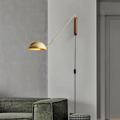 Swing Dome Wall Light, Adjustable Angle