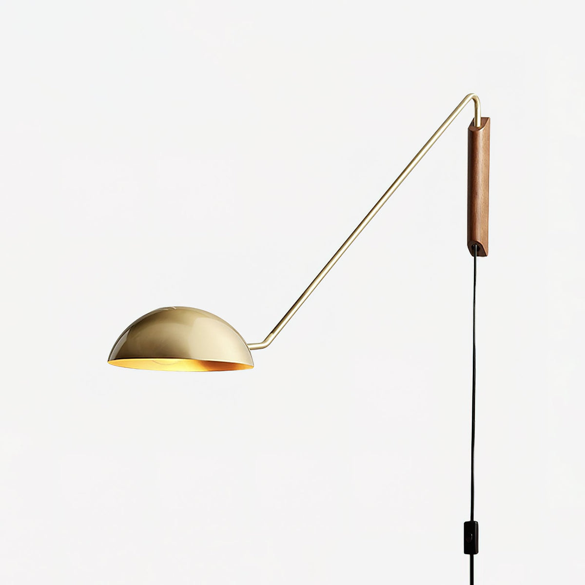 Swing Dome Wall Light, Adjustable Angle — detail view